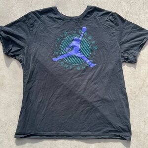 Air Jordan - Black Tee with Vibrant Logo